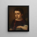 Portrait of a Child - Gyula Benczúr — framed artwork on a wall