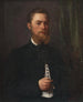 Portrait of a young man, law student, Gejza Benczúr - Gyula Benczúr — artwork view