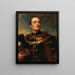Portrait of an Officer - Gyula Benczúr — framed artwork on a wall