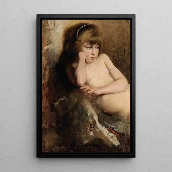 Lost in Thought - Gyula Stetka — framed artwork on a wall