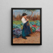 The Little Gardener - Géza Peske — framed artwork on a wall
