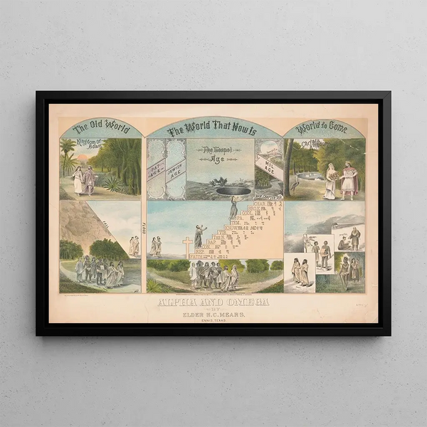 Alpha and Omega Painting - H. C. Mears — framed artwork on a wall