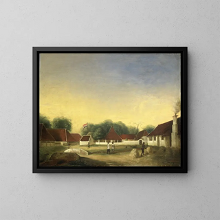 A Java Sweets Shop - H. Th. Hesselaar — framed artwork on a wall