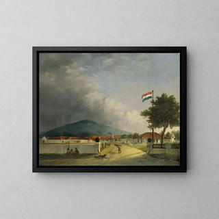 La sucrerie de Kedawong près de Pasuruan, Java - H. Th. Hesselaar — framed artwork on a wall