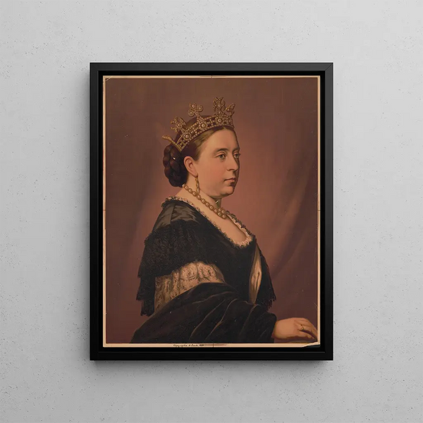 Queen Victoria - H. Bencke — framed artwork on a wall