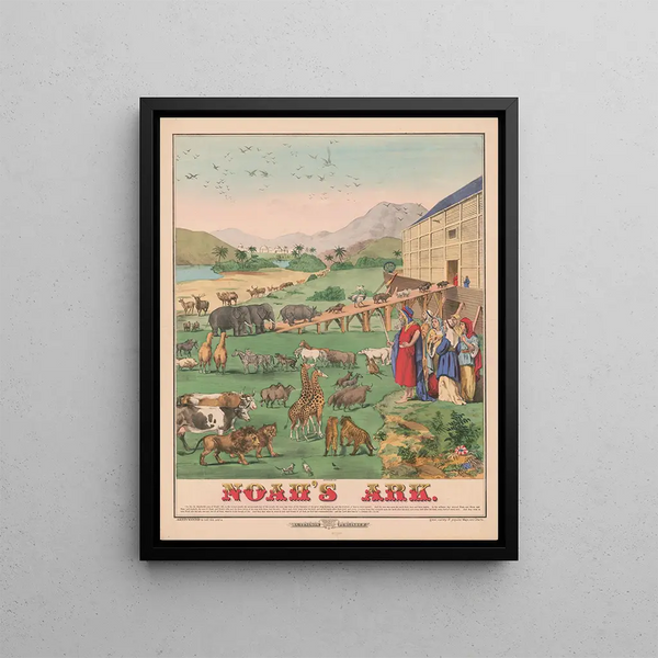 Noah's Ark Painting - H. C. Tunison — framed artwork on a wall