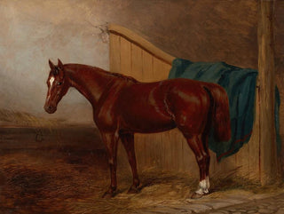 Portrait of a horse painting - H Moore — artwork view
