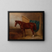 Portrait of a horse painting - H Moore — framed artwork on a wall