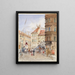 La Judenplatz in Vienna - H. Winter — framed artwork on a wall
