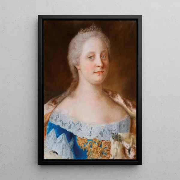 Portrait Painting of Marie-Thérèse of Austria - Court Painter of the Habsburgs — framed artwork on a wall