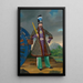 The Shah of Persia Naser al-Din Shah - Hakob Hovnatanjan — framed artwork on a wall