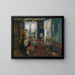 Interior Farm Painting - Halfdan Strøm — framed artwork on a wall