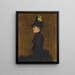 Lady with Gloves - Halil Pasha — framed artwork on a wall