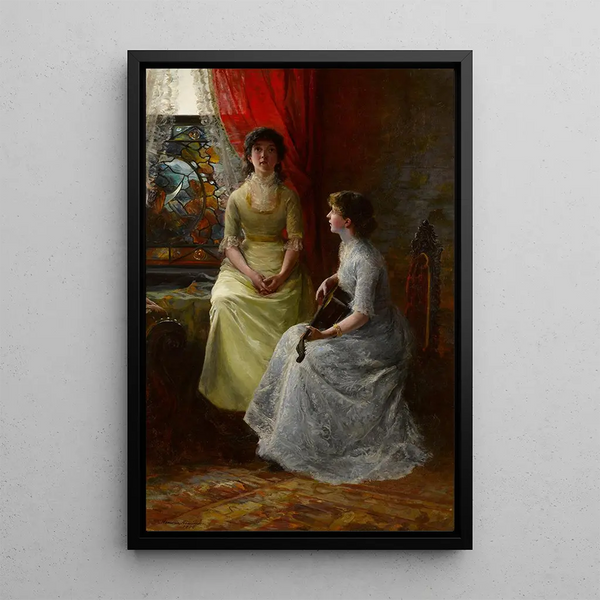 A Conversation - Hamilton Hamilton — framed artwork on a wall