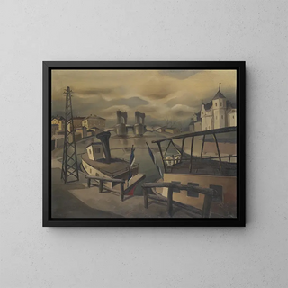 Pont de pierre de Tartu - Hando Mugasto — framed artwork on a wall