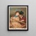 A Quiet Gossip - Hangard Mauge — framed artwork on a wall