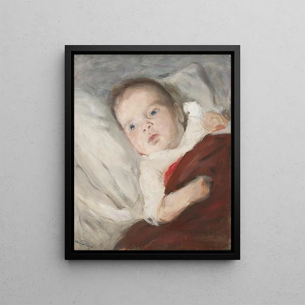 L'artiste Son Gran discovers the candlelight for the first time - Hanna Hirsch-Pauli — framed artwork on a wall