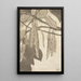 Bourgeon rouge sur fond gris - Hannah Borger Overbeck — framed artwork on a wall