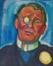 Portrait of a gentleman with a monocle - Hanns Bolz — artwork view