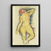 Female Nude Painting - Hanns Ludwig Katz — framed artwork on a wall