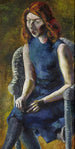 Young woman in an wicker armchair - Hanns Ludwig Katz — artwork view