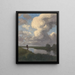 Bateau de tourbe sur la Hamme - Hans am Ende — framed artwork on a wall