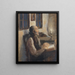 The old man at the leper's house - Hans Andersen Brendekilde — framed artwork on a wall