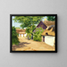 Summer Day in the Village - Hans Andersen Brendekilde — framed artwork on a wall