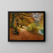Sentier boisé en automne - Hans Andersen Brendekilde — framed artwork on a wall