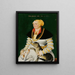 Portrait of Cléophée Krieg von Bellikon - Hans Asper — framed artwork on a wall