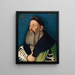 Portrait of Adelberg III de Brenfels - Hans Baldung — framed artwork on a wall