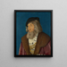 Portrait of a Man - Hans Baldung — framed artwork on a wall
