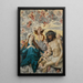 L'Homme de douleurs pleuré par Marie et les anges - Hans Baldung — framed artwork on a wall