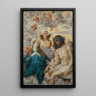 Hans Baldung - The Man of Sorrows lamented by Mary and Angels.webp