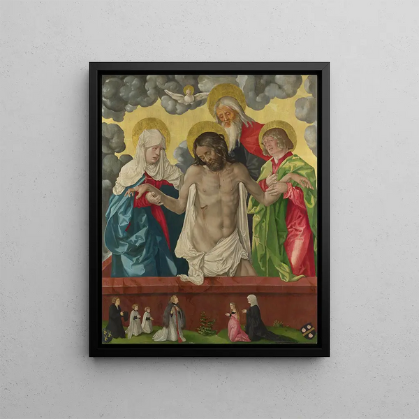 La Trinité et la mystique Pietà - Hans Baldung — framed artwork on a wall