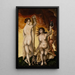 Two Witches - Hans Baldung — framed artwork on a wall