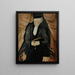 Portrait painting of Katharina Aeder, wife of M. Hornlocher - Hans Bock the Elder — framed artwork on a wall