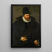 Portrait of Mayor Hans Rudolf Huber of Basel - Hans Bock the Elder — framed artwork on a wall