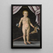 Portrait of Felix Platter II at three years old - Hans Bock the Elder — framed artwork on a wall