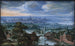 Landscape painting with view of Antwerp - Hans Bol — artwork view