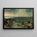 River Landscape Painting - Hans Bol — framed artwork on a wall