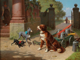 Joyful Welcome Painting - Hans Brunner — artwork view