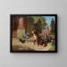 Joyful Welcome Painting - Hans Brunner — framed artwork on a wall