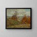 Autumn Landscape Painting - Hans Brunner — framed artwork on a wall