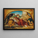 Figure allégorique avec lion et paon - Hans Canon — framed artwork on a wall