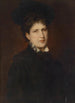 Portrait of a Woman with Hat - Hans Canon — artwork view