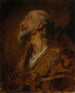 Portrait bust painting of a bishop - Hans Canon — artwork view