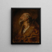 Portrait bust painting of a bishop - Hans Canon — framed artwork on a wall