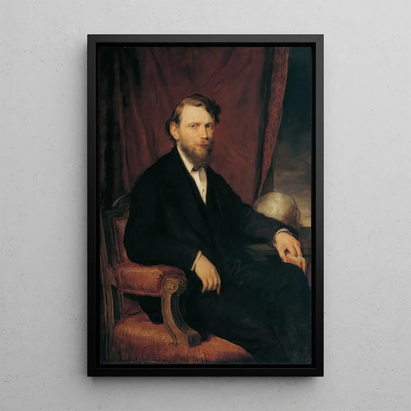 The doctor professor Moriz Benedikt - Hans Canon — framed artwork on a wall