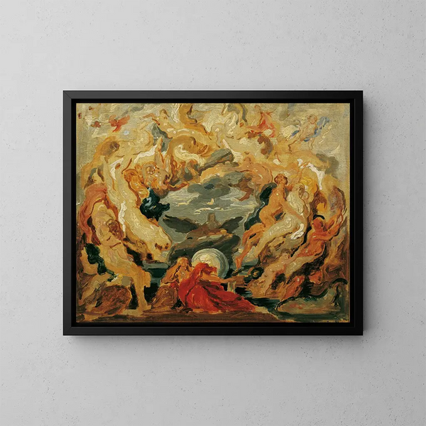 The cycle of life - Hans Canon — framed artwork on a wall